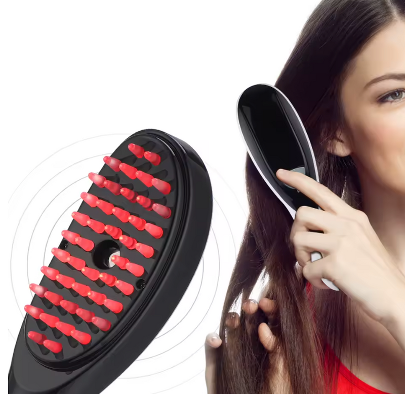 Escova de Terapia Capilar 4 em 1 - Escova massageador Capilar LumiHair Pro